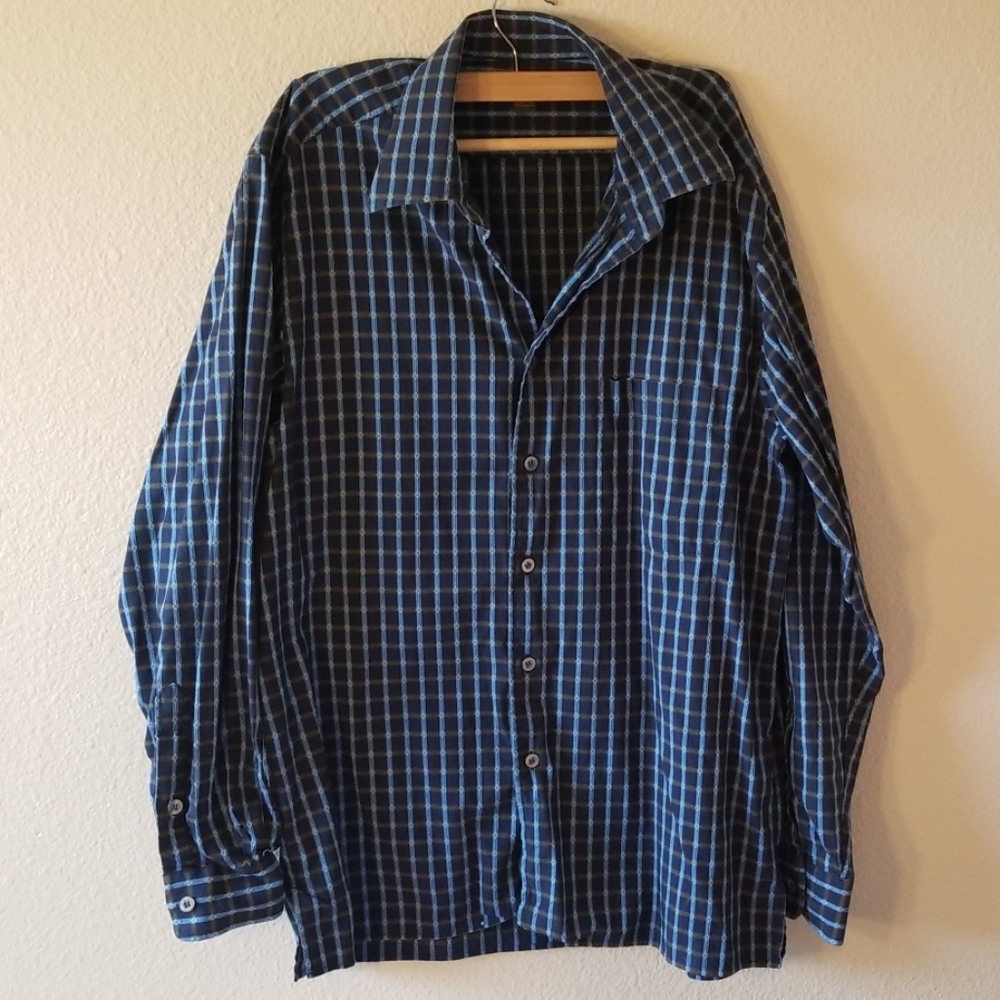 Ermenegildo Zegna plaid style button up longsleeve
